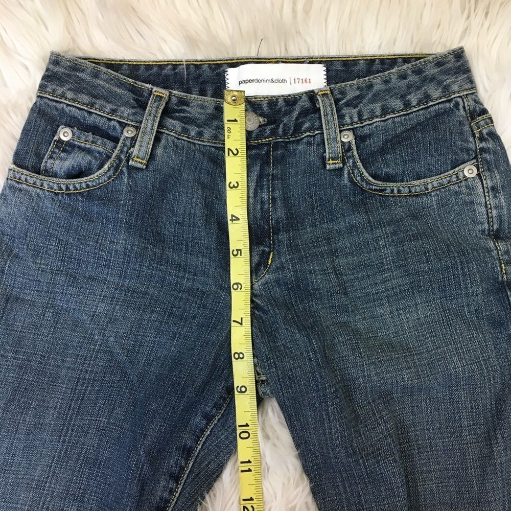 Paper Denim & Cloth Women's Bottom Slit Straight Mid Rise Jeans 25 - Picture 7 of 12